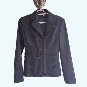 Women’s Black Blazer Jacket - Classic Tailored Suit Jacket